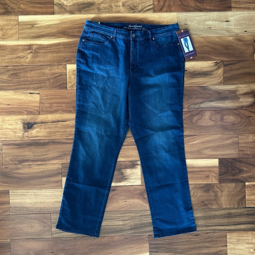Gloria Vanderbilt Women's Rail Straight Jeans size 18
